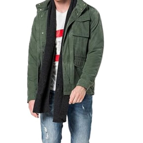 Jack & Jones JORO Military Jacket - Sherpa Lining– Size L - Picture 12 of 12